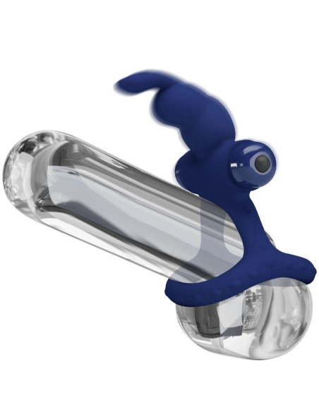 PRETTY LOVE LUCHITO DOBLE ANILLO VIBRADOR RABBIT AZUL PRETTY LOVE LUCHITO DOBLE ANILLO VIBRADOR RABBIT AZUL