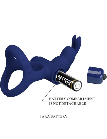 PRETTY LOVE LUCHITO DOBLE ANILLO VIBRADOR RABBIT AZUL PRETTY LOVE LUCHITO DOBLE ANILLO VIBRADOR RABBIT AZUL