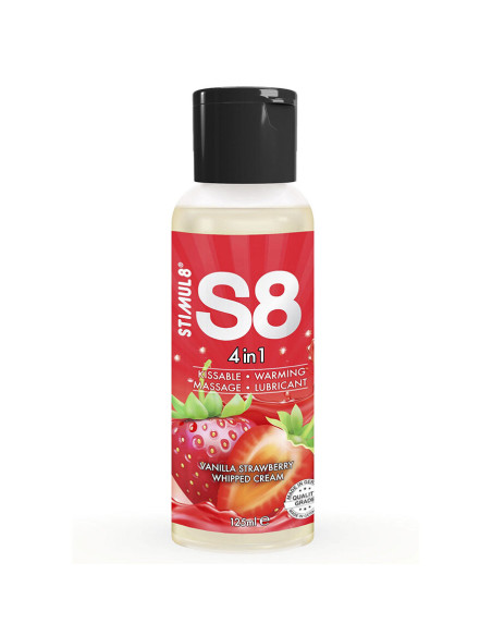 STIMUL8 S8 4 EN 1 LUBRICANTE POSTRE FRESA 125 ML