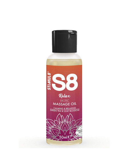 STIMUL8 S8 RELAX ACEITE DE MASAJE ERATICO TA VERDE 50 ML