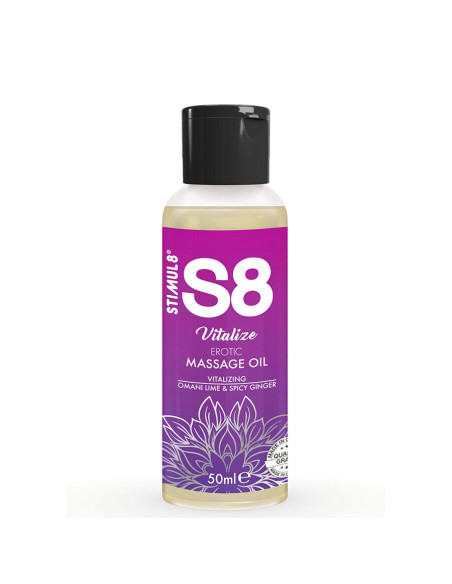 STIMUL8 S8 VITALIZE ACEITE DE MASAJE ERATICO LIMA 50 ML