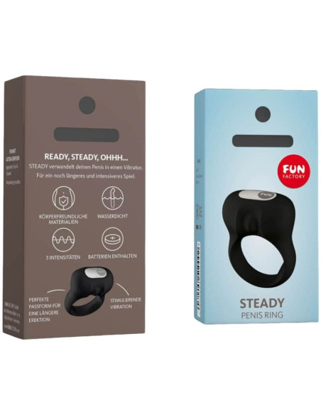 FUN FACTORY STEADY ANILLO PENE CON VIBRACION NEGRO FUN FACTORY STEADY ANILLO PENE CON VIBRACION NEGRO