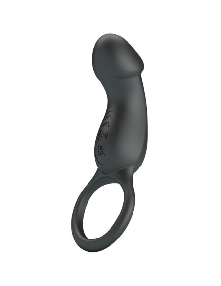 PRETTY LOVE TRAE ANILLO VIBRADOR CON ESTIMULADOR NEGRO PRETTY LOVE TRAE ANILLO VIBRADOR CON ESTIMULADOR NEGRO