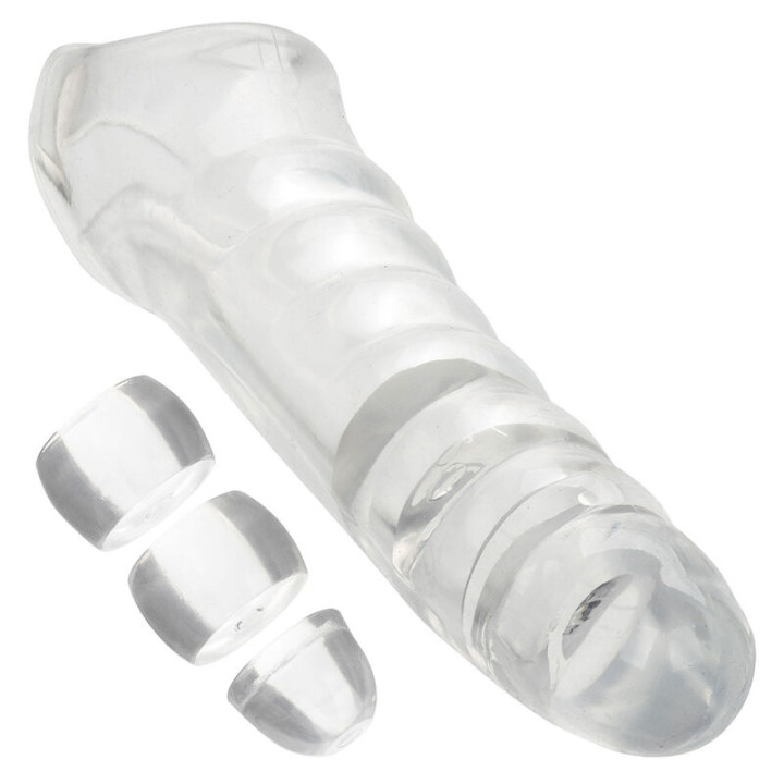 CALEXOTICS MAXX EXTENSOR DE PENE AJUSTABLE TRANSPARENTE