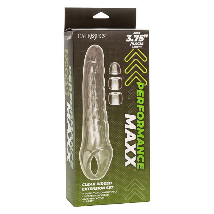 CALEXOTICS MAXX EXTENSOR DE PENE AJUSTABLE TRANSPARENTE