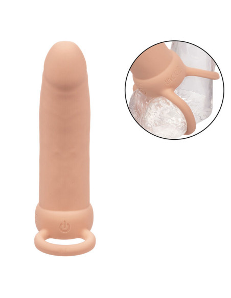 CALEXOTICS MAXX DOBLE PENETRADOR GRUESO 10 VIBRACIONES NATURAL