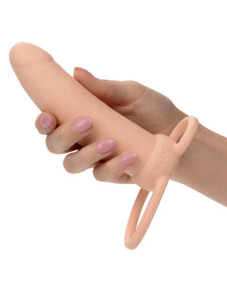 CALEXOTICS MAXX DOBLE PENETRADOR GRUESO 10 VIBRACIONES NATURAL