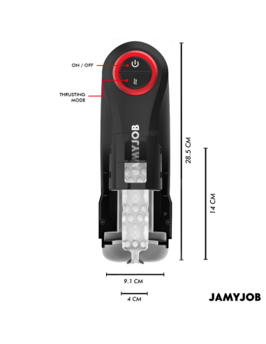 JAMYJOB GRAVITY MASTURBADOR VAGINA AUTOMATICO 5 MODOS DE EMPUJE Y EFECTO SONIDO