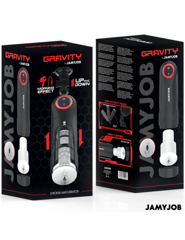 JAMYJOB GRAVITY MASTURBADOR VAGINA AUTOMATICO 5 MODOS DE EMPUJE Y EFECTO SONIDO