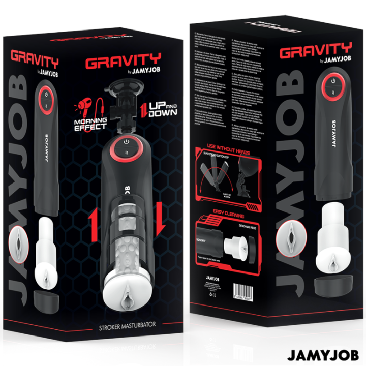 JAMYJOB GRAVITY MASTURBADOR VAGINA AUTOMATICO 5 MODOS DE EMPUJE Y EFECTO SONIDO
