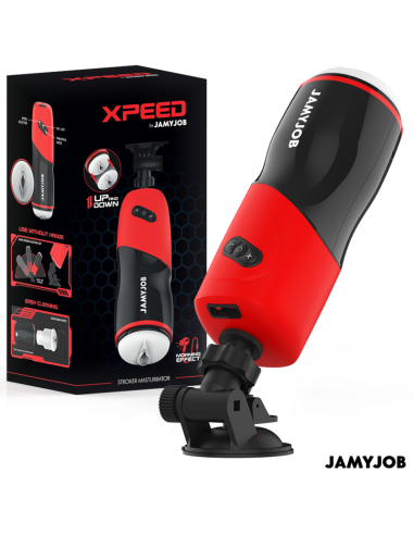 JAMYJOB XPEED MASTURBADOR VAGINA AUTOMATICO 5 MODOS DE EMPUJE Y EFECTO SONIDO