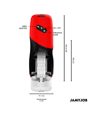 JAMYJOB XPEED MASTURBADOR VAGINA AUTOMATICO 5 MODOS DE EMPUJE Y EFECTO SONIDO