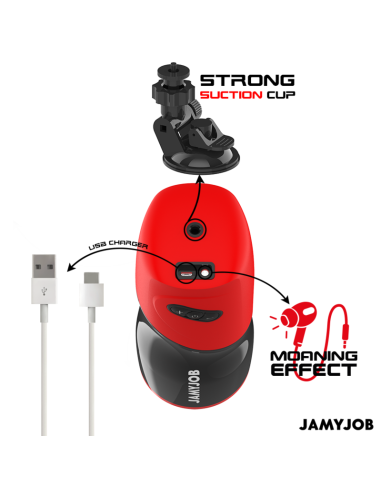 JAMYJOB XPEED MASTURBADOR VAGINA AUTOMATICO 5 MODOS DE EMPUJE Y EFECTO SONIDO