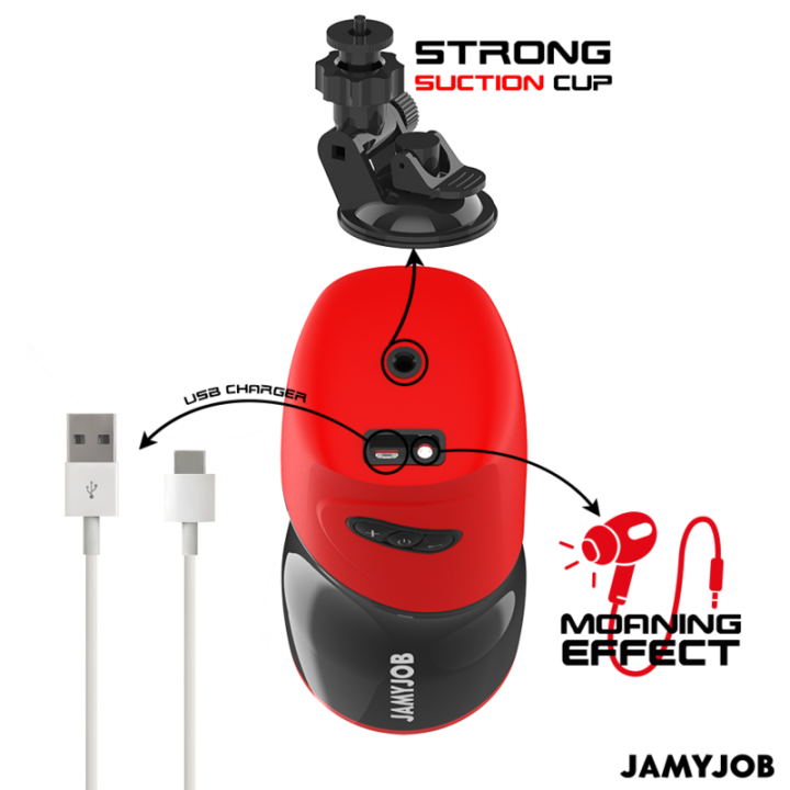JAMYJOB XPEED MASTURBADOR VAGINA AUTOMATICO 5 MODOS DE EMPUJE Y EFECTO SONIDO