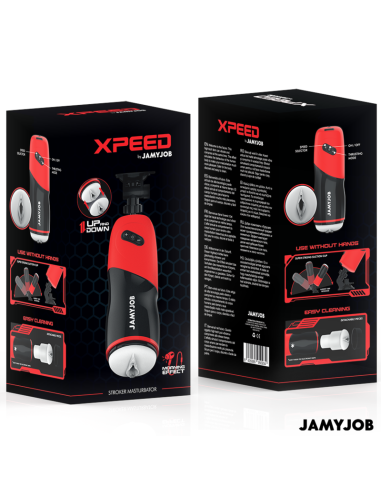 JAMYJOB XPEED MASTURBADOR VAGINA AUTOMATICO 5 MODOS DE EMPUJE Y EFECTO SONIDO