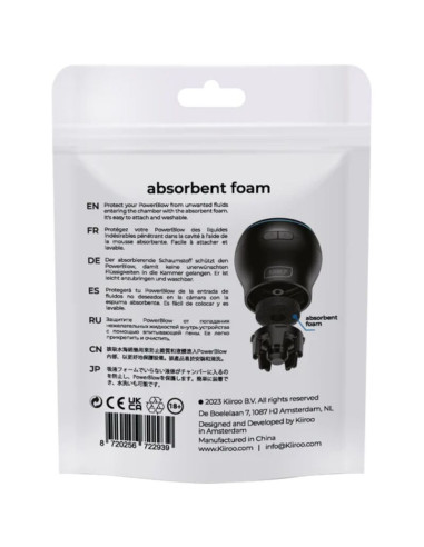 KIIROO POWER BLOW ESPUMA ABSORBENTE DE RESPUESTO 5 UNIDADES