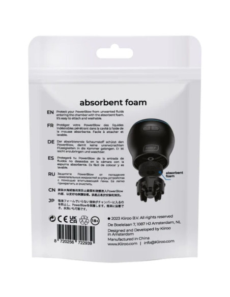 KIIROO POWER BLOW ESPUMA ABSORBENTE DE RESPUESTO 5 UNIDADES KIIROO POWER BLOW ESPUMA ABSORBENTE DE RESPUESTO 5 UNIDADES