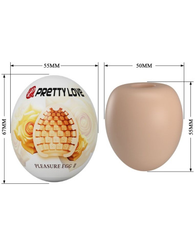 PRETTY LOVE MASTURBADOR MASCULINO HUEVO NATURAL