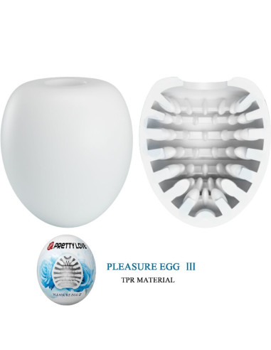 PRETTY LOVE MASTURBADOR MASCULINO HUEVO BLANCO
