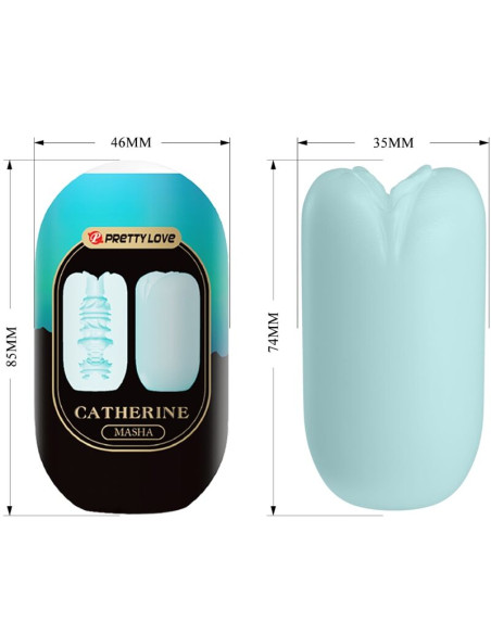 PRETTY LOVE MASHA MASTURBADOR MASCULINO AZUL PRETTY LOVE MASHA MASTURBADOR MASCULINO AZUL