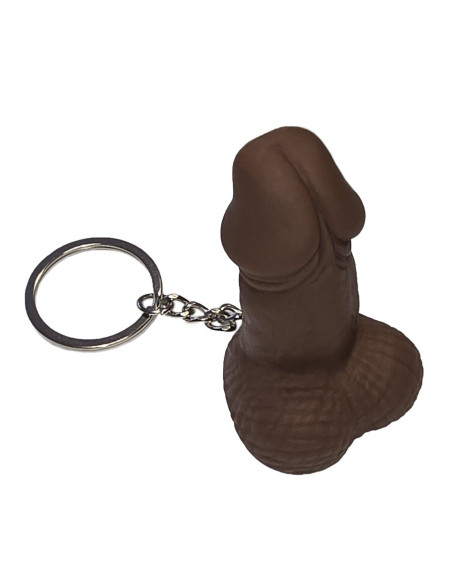 DIABLO PICANTE SILBATO LLAVERO CON FORMA DE PENE MULATO