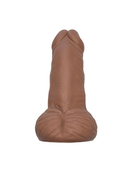 DIABLO PICANTE JUGUETE ANTIESTRAS CON FORMA DE PENE COLOR MULATO