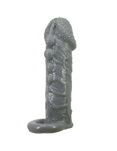 PRETTY LOVE FUNDA REALISTICA ALARGADORA Y RETARDANTE PARA PENE GRIS