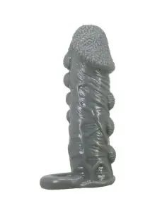 PRETTY LOVE FUNDA REALISTICA ALARGADORA Y RETARDANTE PARA PENE GRIS 2
