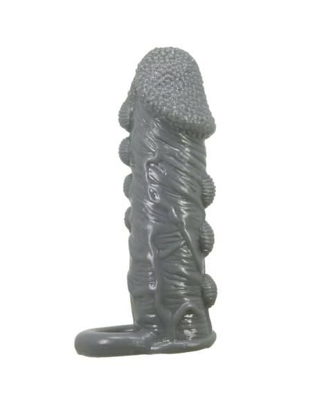 PRETTY LOVE FUNDA REALISTICA ALARGADORA Y RETARDANTE PARA PENE GRIS