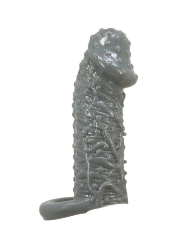 PRETTY LOVE FUNDA REALISTICA ALARGADORA Y RETARDANTE PARA PENE MODELO 2 GRIS