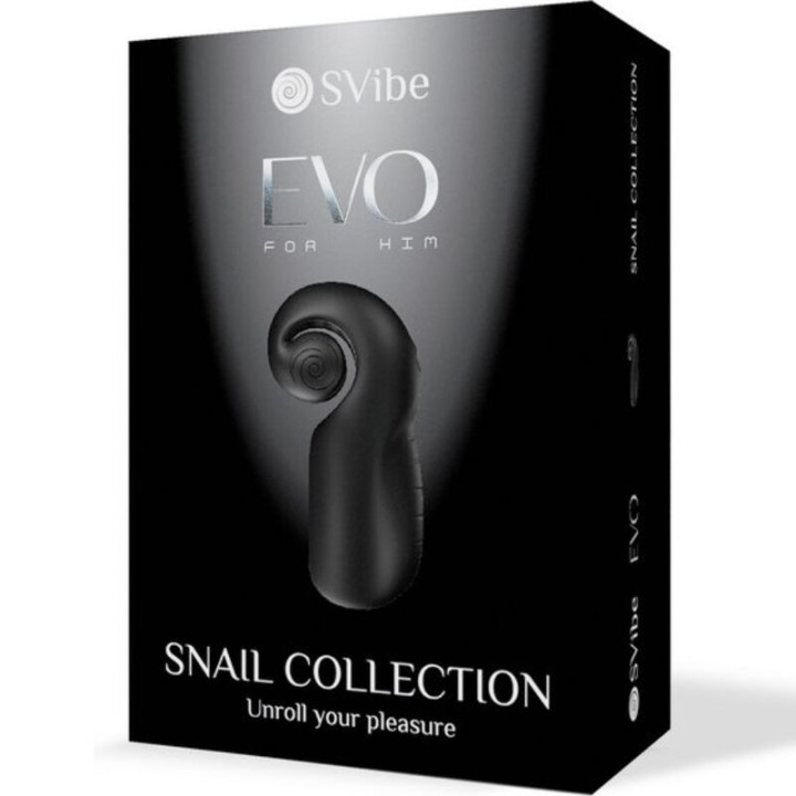 SNAIL VIBE EVO FOR HIM MASTURBADOR MASCULINO SLIDE NROLL NEGRO