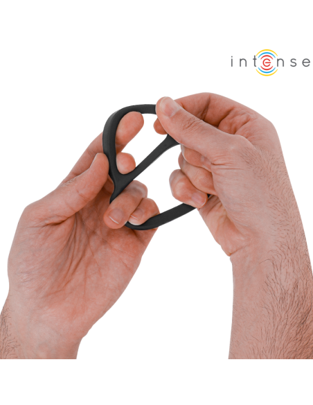 INTENSE BOBBY ANILLO DOBLE PARA PENE SILICONA NEGRO INTENSE BOBBY ANILLO DOBLE PARA PENE SILICONA NEGRO