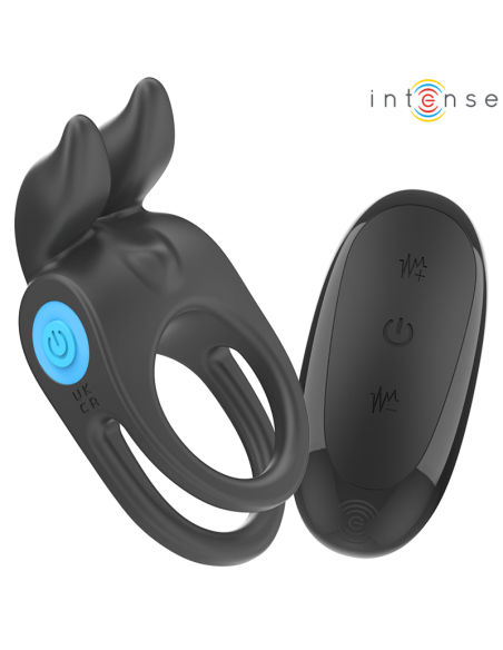 INTENSE SAM ANILLO DOBLE VIBRADOR PENE 10 VIBRACIONES NEGRO INTENSE SAM ANILLO DOBLE VIBRADOR PENE 10 VIBRACIONES NEGRO