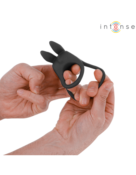 INTENSE SAM ANILLO DOBLE VIBRADOR PENE 10 VIBRACIONES NEGRO INTENSE SAM ANILLO DOBLE VIBRADOR PENE 10 VIBRACIONES NEGRO