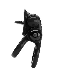 PRETTY LOVE PASSIONATE RING DOBLE ANILLO VIBRADOR ESTIMULADOR CLITORIS NEGRO 2