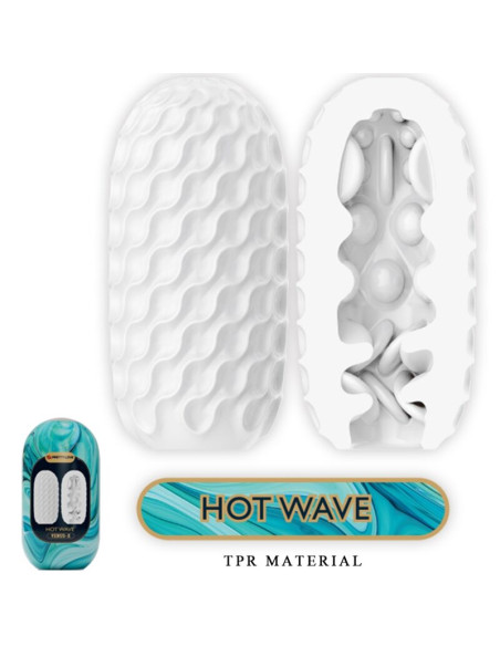 PRETTY LOVE HOT WAVE MASTURBADOR MASCULINO SILICONA BLANCO PRETTY LOVE HOT WAVE MASTURBADOR MASCULINO SILICONA BLANCO