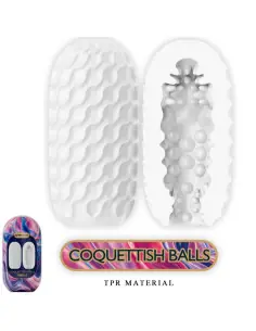 PRETTY LOVE COQUETTISH BALLS MASTURBADOR MASCULINO SILICONA BLANCO 2