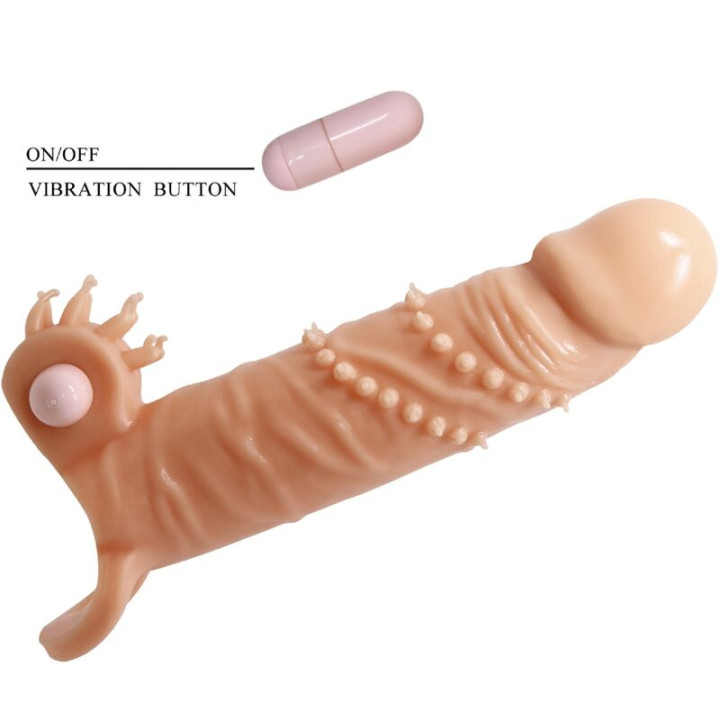 PRETTY LOVE CONNOR FUNDA PARA PENE ESTIMULADOR DE CLITORIS NATURAL