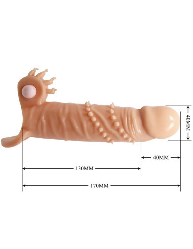 PRETTY LOVE CONNOR FUNDA PARA PENE ESTIMULADOR DE CLITORIS NATURAL