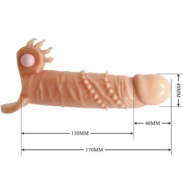PRETTY LOVE CONNOR FUNDA PARA PENE ESTIMULADOR DE CLITORIS NATURAL