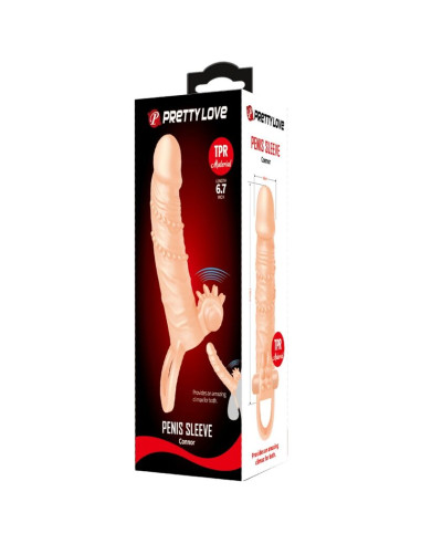 PRETTY LOVE CONNOR FUNDA PARA PENE ESTIMULADOR DE CLITORIS NATURAL
