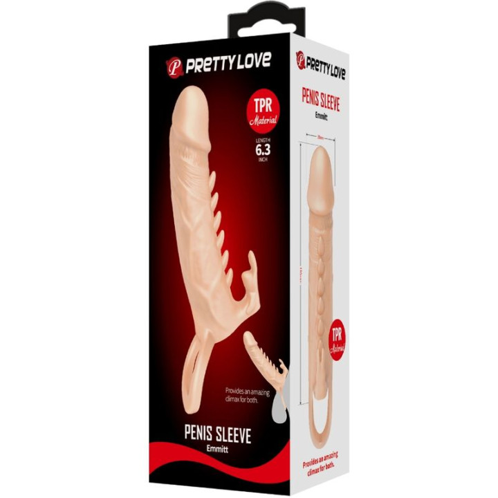 PRETTY LOVE EMMIT FUNDA PARA PENE ESTIMULADOR DE CLITORIS NATURAL