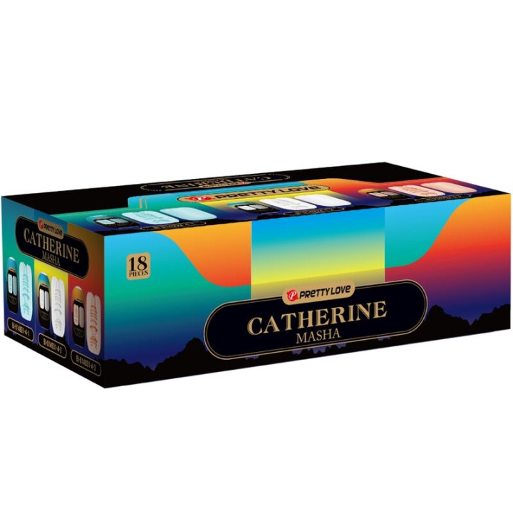 PRETTY LOVE MASHA PACK 18 MASTRUBADORES MASCULINOS VARIOS