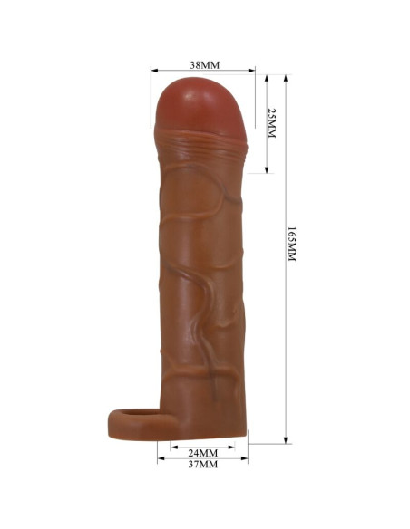 PRETTY LOVE BUNION FUNDA PARA PENE CON EXTENSION DE 25 CM MULATO PRETTY LOVE BUNION FUNDA PARA PENE CON EXTENSION DE 25 CM MULATO