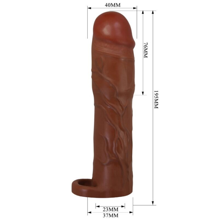 PRETTY LOVE GERD FUNDA PARA PENE CON EXTENSION DE 76 CM MULATO