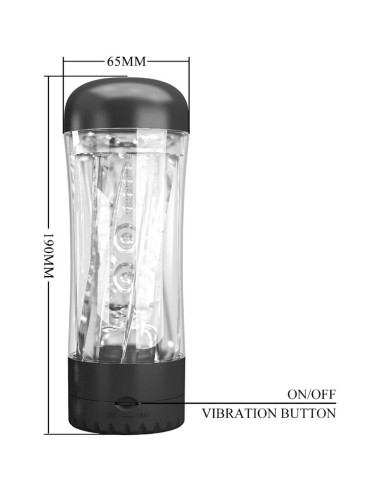 PRETTY LOVE TAMARA MASTURBADOR MASCULINO VIBRADOR MULTIVELOCIDAD NEGRO