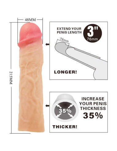 PRETTY LOVE DEREK FUNDA PENE CON EXTENSION DE 76 CM NATURAL