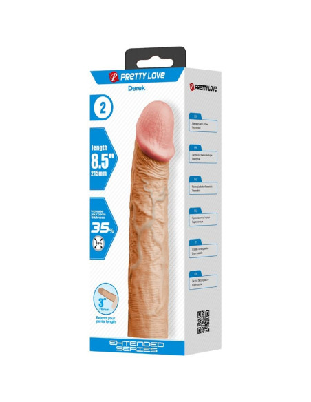 PRETTY LOVE DEREK FUNDA PENE CON EXTENSION DE 76 CM NATURAL PRETTY LOVE DEREK FUNDA PENE CON EXTENSION DE 76 CM NATURAL