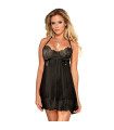 SUBBLIME - BABYDOLL WITH BOWS BLACK S/M