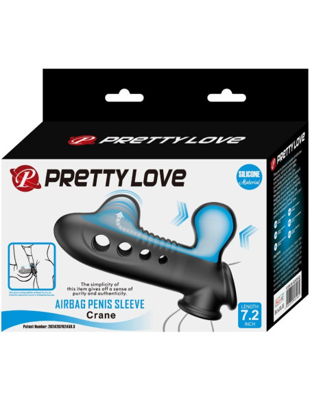 PRETTY LOVE CRANE FUNDA PARA PENE CON AIRBAG NEGRO